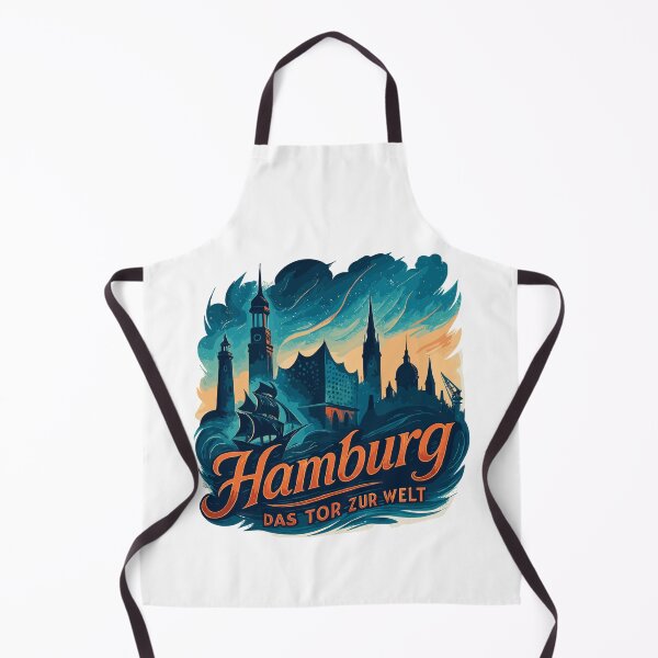 Item preview, Hamburg Gateway to the World City Silhouette Harbor Gift designed and sold by Pineapple-Tree.