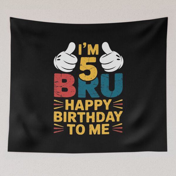 Artikelvorschau, Bruder, ich bin 5 Jahre alt, Jungs, Mädchen, es ist mein 5. Geburtstag entworfen und verkauft von THagBlue.