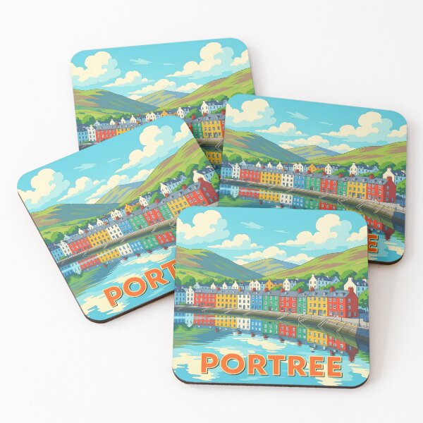 Item preview, Portree: Vintage-Style Painterly Travel Poster designed and sold by LSVart.