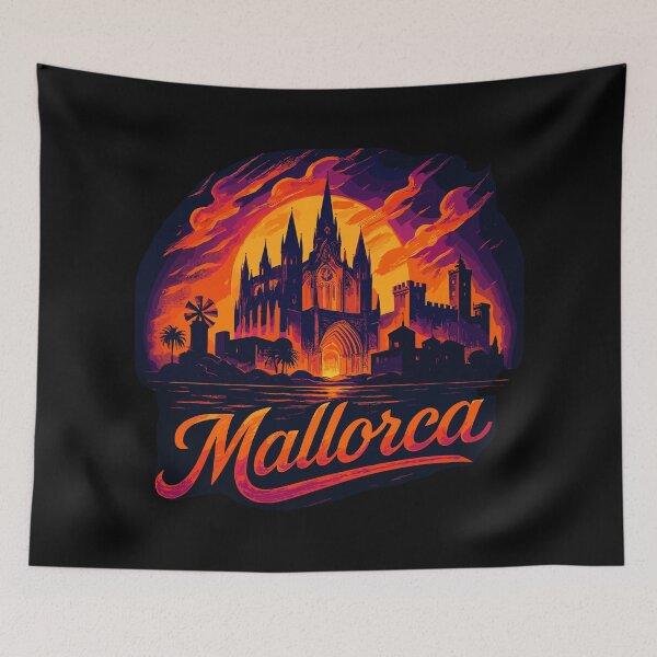 Item preview, Mallorca Island Holiday Silhouette Summer Gift designed and sold by Pineapple-Tree.