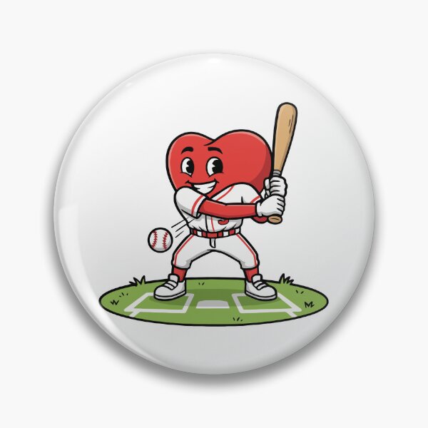 Item preview, Heart-Shaped Baseball Player Shirt, Sports Fan Gift designed and sold by ZenDoodle.