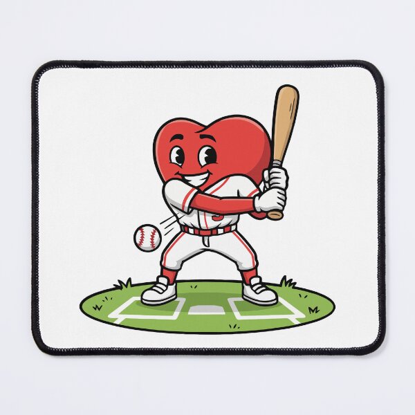 Item preview, Heart-Shaped Baseball Player Shirt, Sports Fan Gift designed and sold by ZenDoodle.