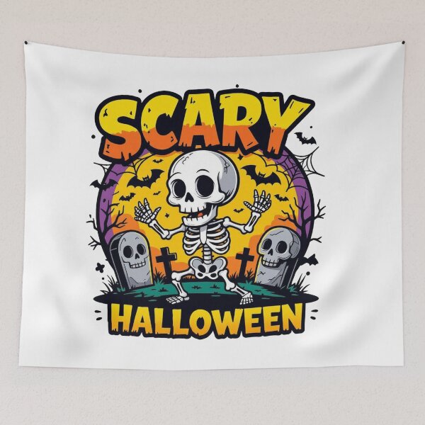 Item preview, Classic Scary Halloween Skeleton designed and sold by J-CCreations.