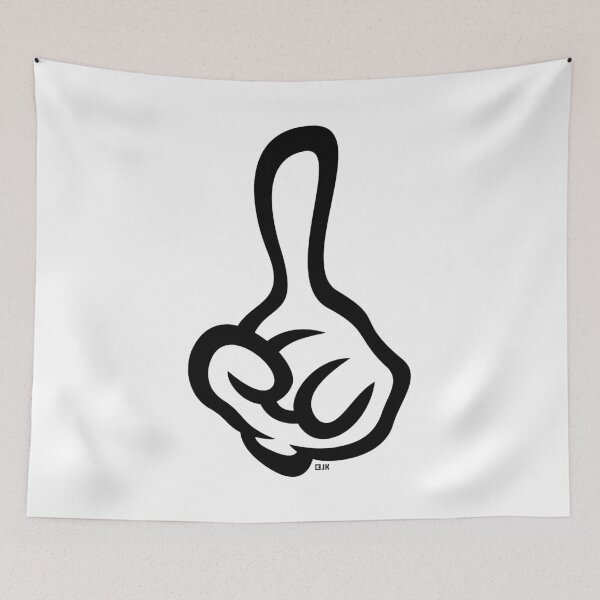 Item preview, Raised Index Finger (Left Forefinger / Hand Sign / 1C) designed and sold by MrFaulbaum.