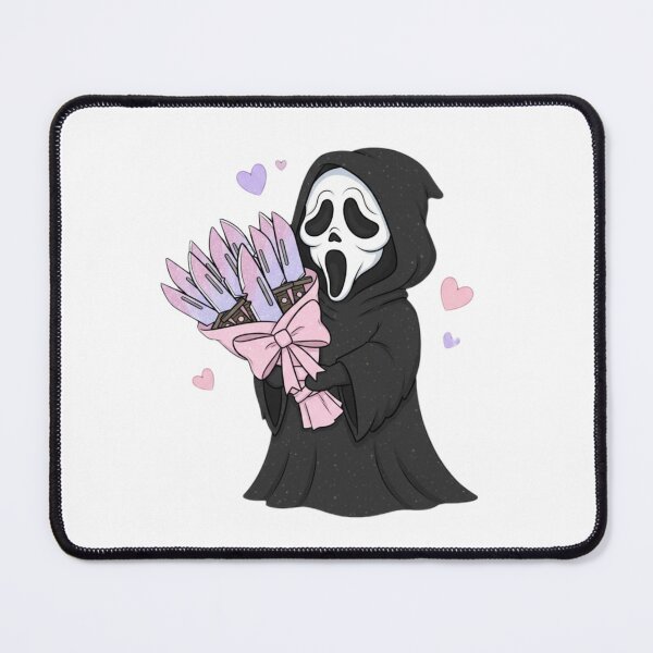Item preview, Scream bouquet meme movie ghostface ghost face parody weird love pink designed and sold by CheeseBlueprint.