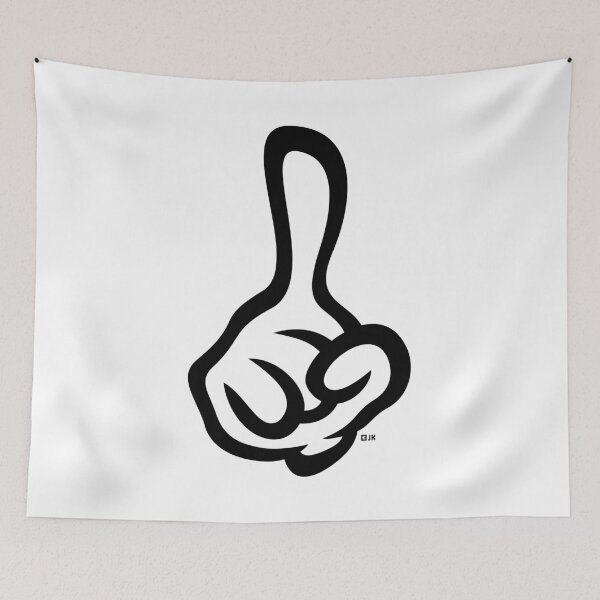 Item preview, Raised Index Finger (Right Forefinger / Hand Sign / 1C) designed and sold by MrFaulbaum.