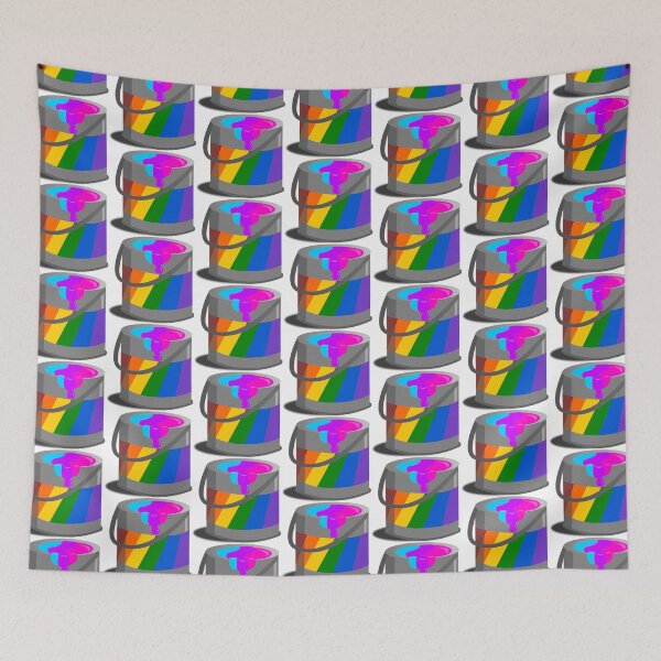 Item preview, Proud Paint Androgyny Flag in a Bucket designed and sold by HarveyHandcraftsandDesigns.
