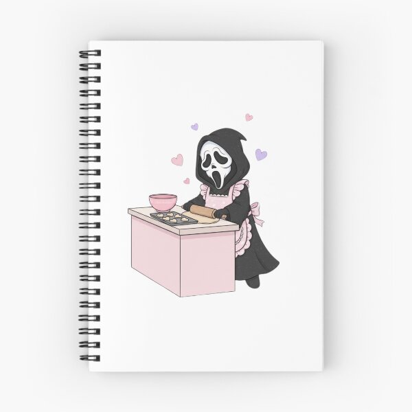 Item preview, Scream baking cookies meme movie ghostface ghost face parody weird love pink designed and sold by CheeseBlueprint.