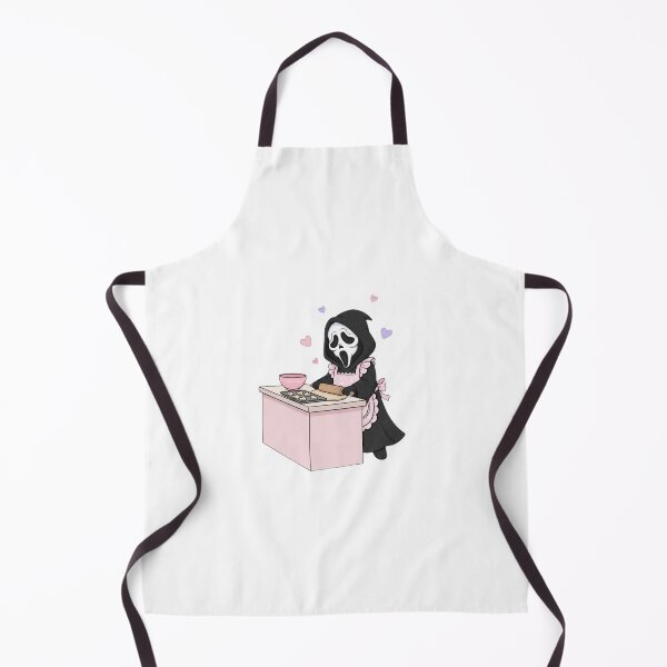 Item preview, Scream baking cookies meme movie ghostface ghost face parody weird love pink designed and sold by CheeseBlueprint.
