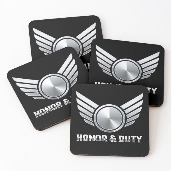 Item preview, Honor & Duty – Metallic Emblem / Ahau Designs designed and sold by Ahau Designs.