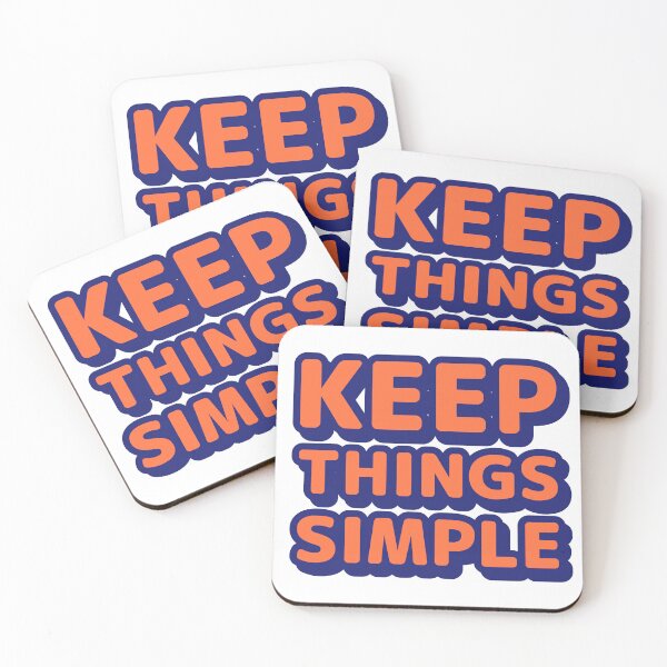 Item preview, Keep Things Simple - Minimalist Motivational Inspirational Quote designed and sold by Shape Snip Studio.