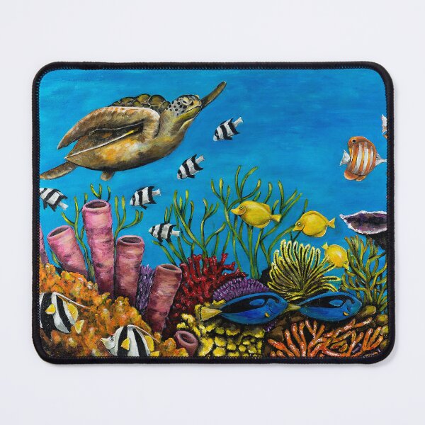 Item preview, Coral reef with turtle designed and sold by Lisa Enright.