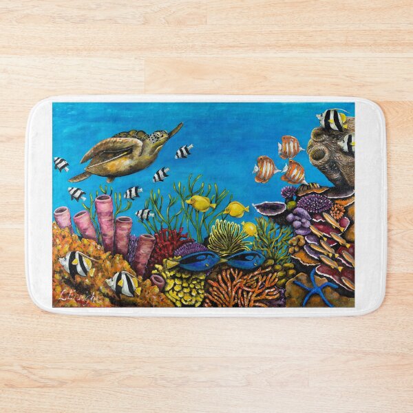 Item preview, Coral reef with turtle designed and sold by Lisa Enright.