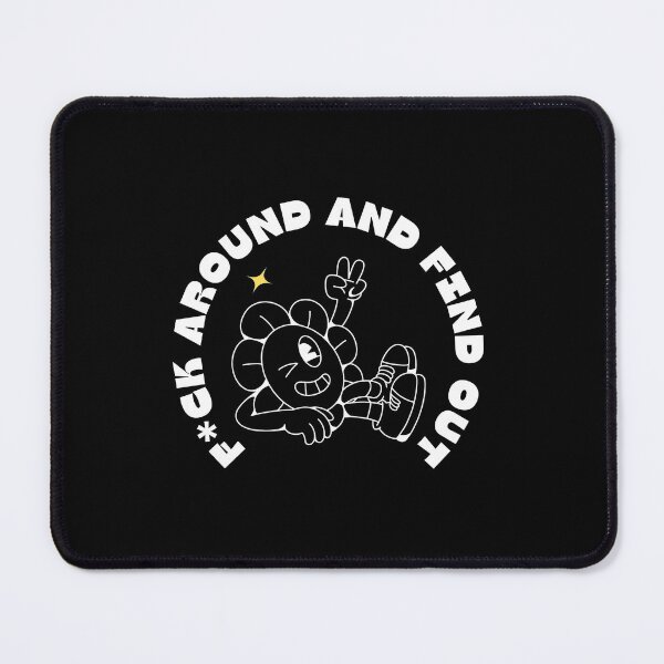Item preview, F*ck Around and Find Out — Retro Cartoon Flower Graphic Tee designed and sold by Shop at the Top 4 U.