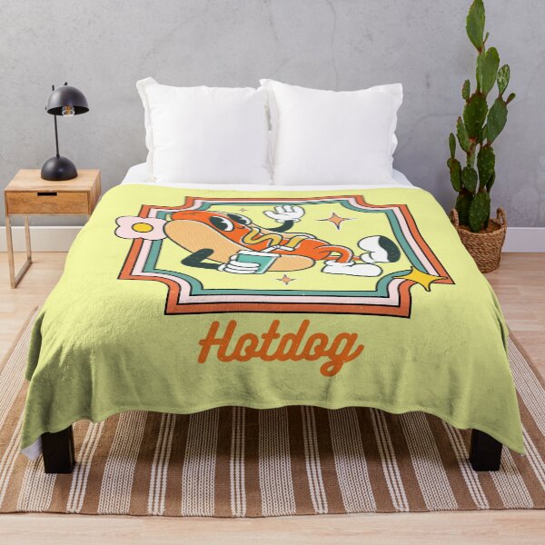 Item preview, Retro Distress Funky Style Hot Dog Sandwich designed and sold by CreativeCrewApp.