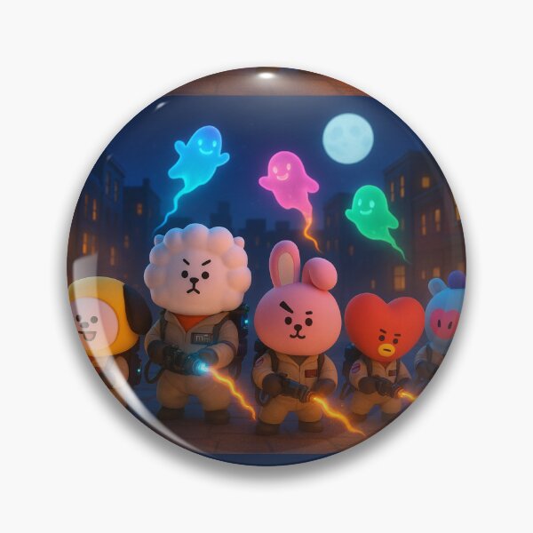 Item preview, BT21 BTS Halloween Ghostbusters kpop designed and sold by Crazy-universe.