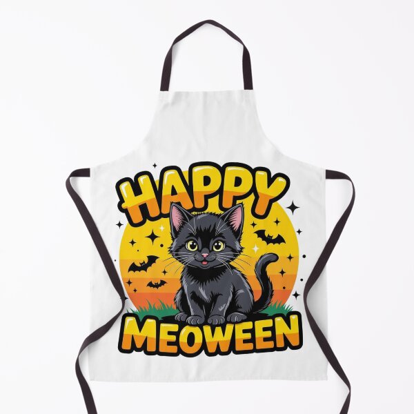 Item preview, Classic Black Cat Happy Meoween designed and sold by J-CCreations.