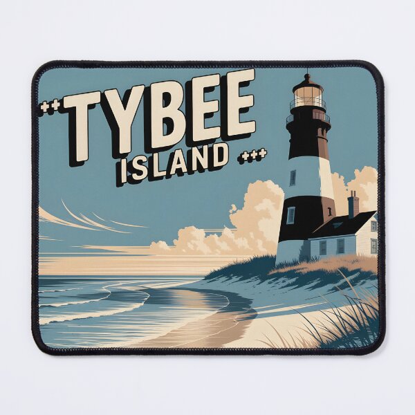 Item preview, Tybee Island: Vintage-Style Painterly Travel Poster designed and sold by LSVart.
