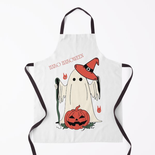 Item preview, Hallo Halloween. A Ghost Tipping Its Hat in Greeting. designed and sold by Dinasshop.