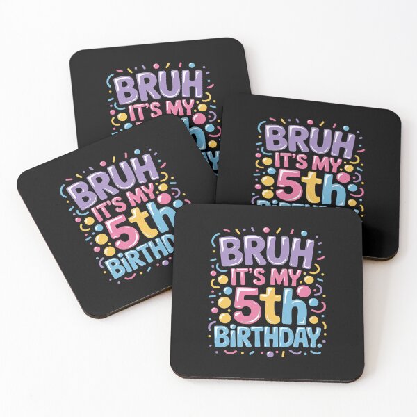 Item preview, Bruh It's My 5th Birthday 5-Year-Old 5y Birthday Kids  designed and sold by THagBlue.