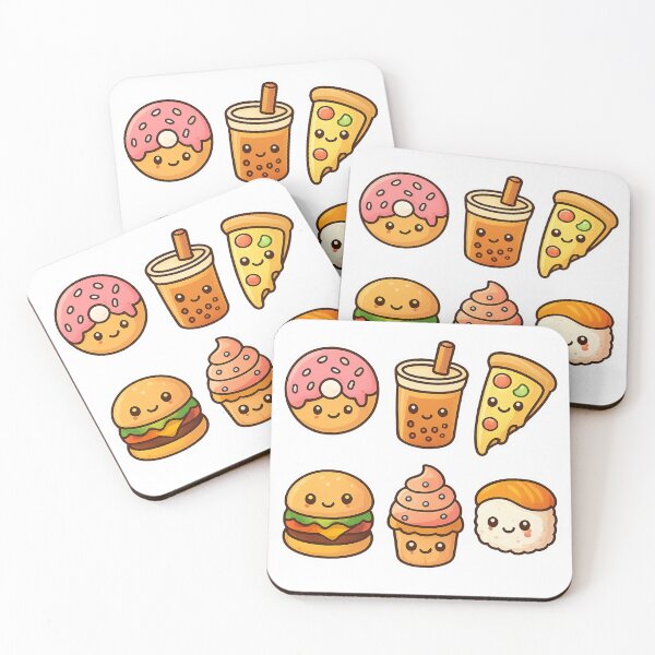 Item preview, Kawaii Smiling Food Characters designed and sold by Arte Zen.