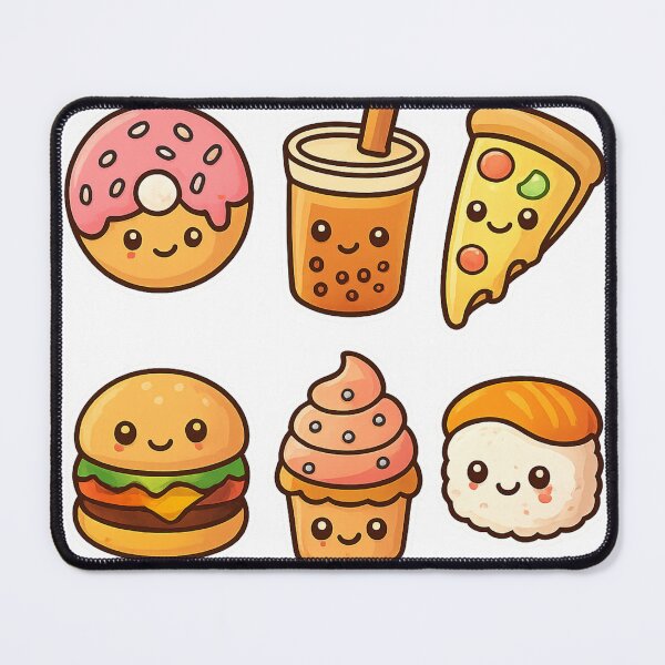 Item preview, Kawaii Smiling Food Characters designed and sold by Arte Zen.