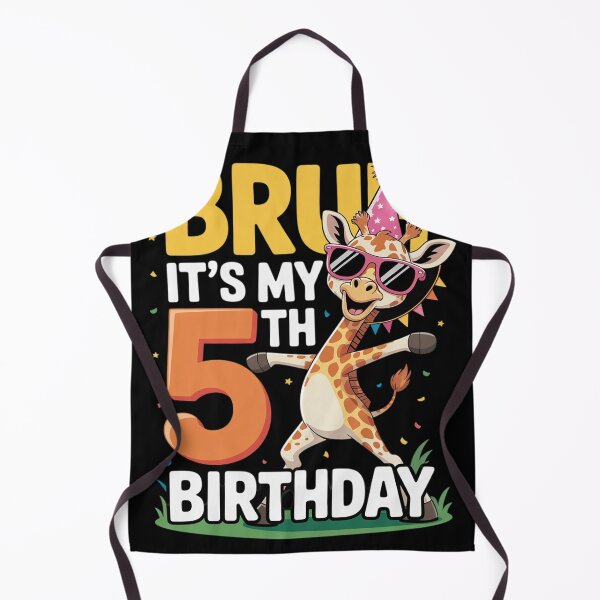 Item preview, Bruh It's My 5th Birthday Dabbing Giraffe 5 Year Old Party designed and sold by THagBlue.