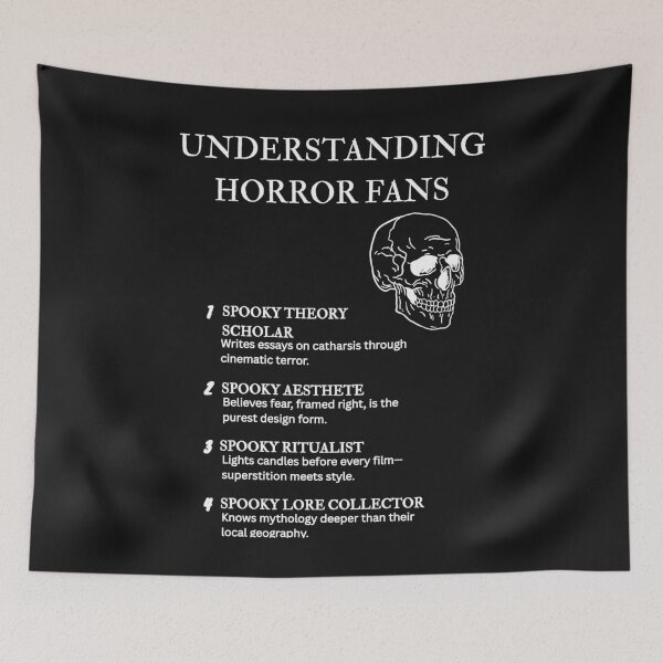 Item preview, Understanding Horror Fans – Horror Humor for Movie Lovers – Black designed and sold by PsyFlow35.