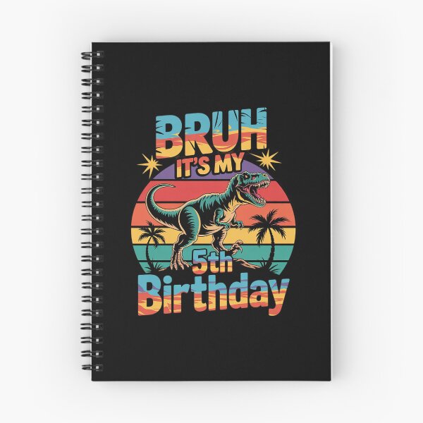 Item preview, Bruh It's My 5th Birthday Dinosaur 5 Year Old  designed and sold by THagBlue.