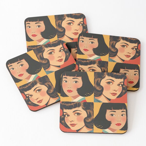 Item preview, Mosaic Portraits of Vintage Girls designed and sold by Vintage City.