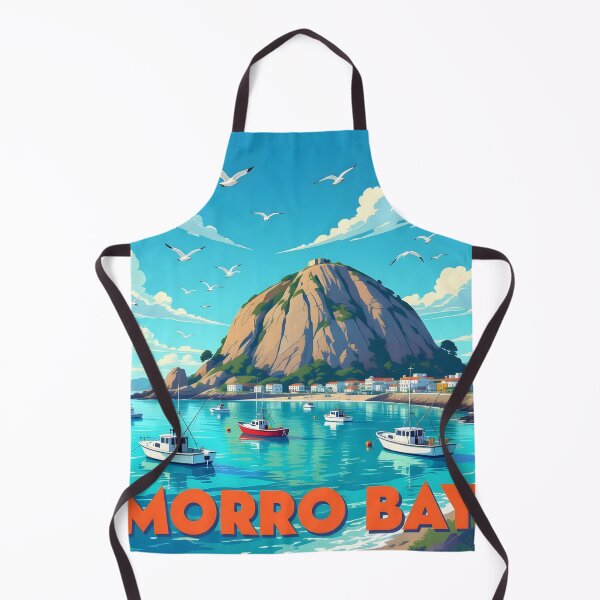 Item preview, Morro Bay: Vintage-Style Painterly Travel Poster designed and sold by LSVart.