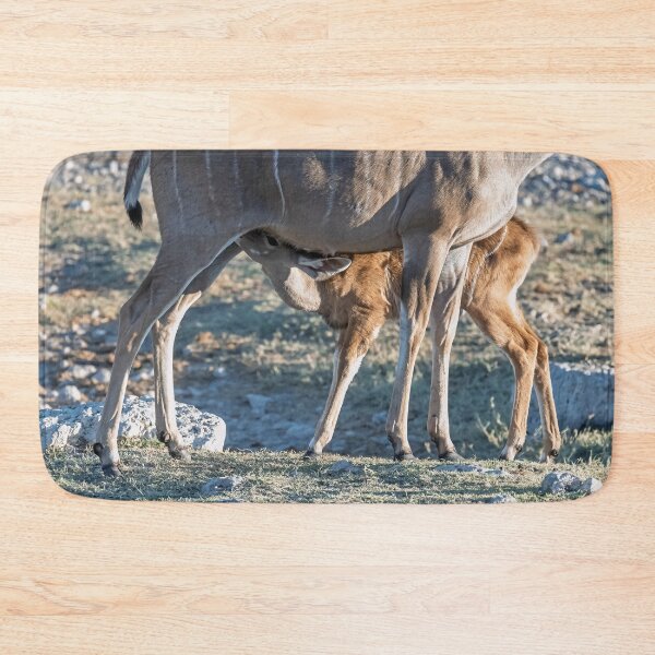 Item preview, Bond of the Wild — Kudu Mother Nursing Her Calf, Botswana designed and sold by DavideAntoniani.