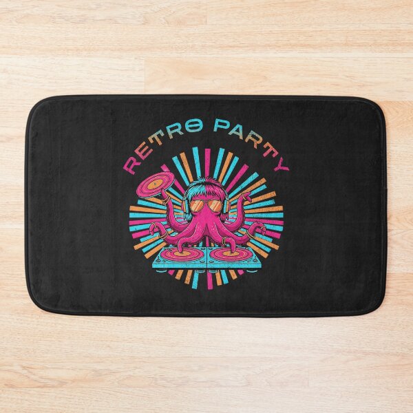 Item preview, Retro Party – Octopus DJ Vibes & Vinyl Spin designed and sold by AwesomeBeyondLimits.