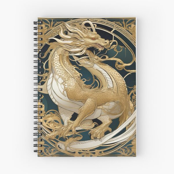 Item preview, Golden Dragon King: Art Nouveau Emblem designed and sold by SweetSprash.