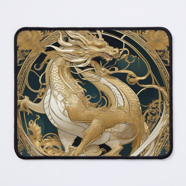 Item preview, Golden Dragon King: Art Nouveau Emblem designed and sold by SweetSprash.