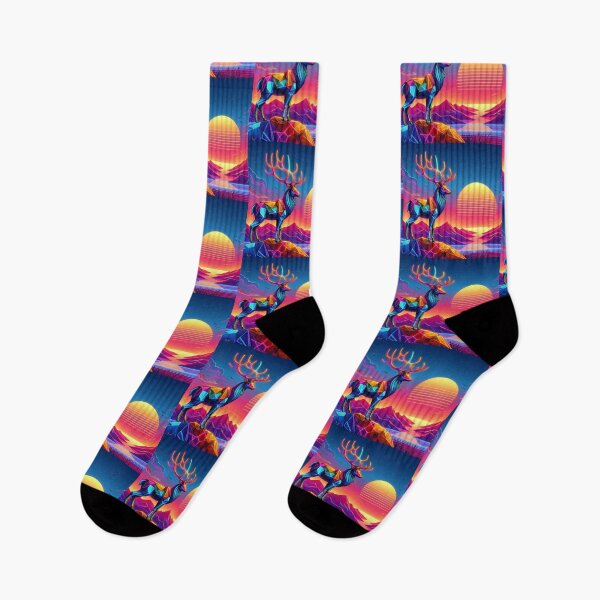 Item preview, colorful cute futuristic deer designed and sold by Dogandesighn.