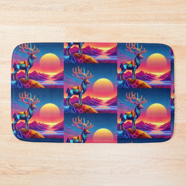 Item preview, colorful cute futuristic deer designed and sold by Dogandesighn.