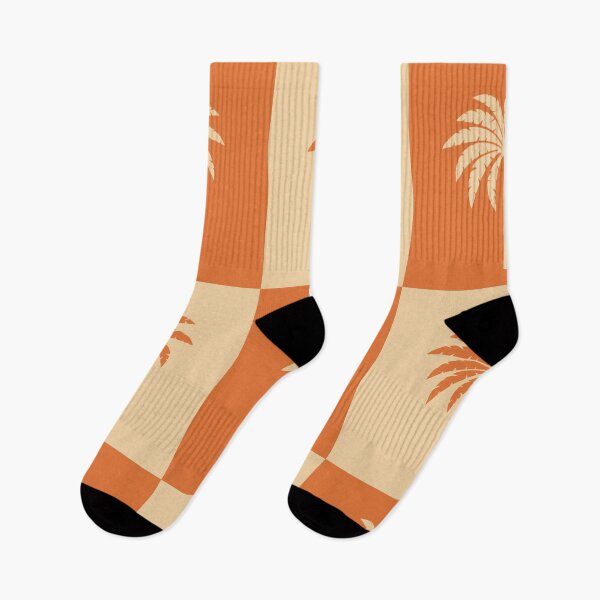Item preview, Tangerine Tropical Palm Tree Block pattern designed and sold by MammothArt.