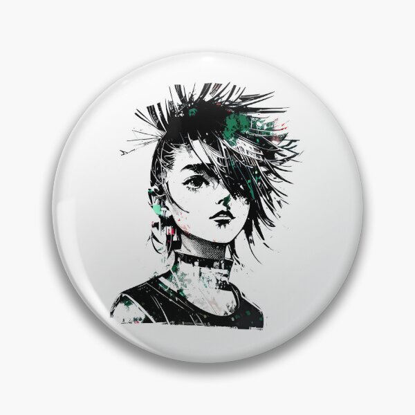 Item preview, Retrato de chica punk rock designed and sold by dreampik.