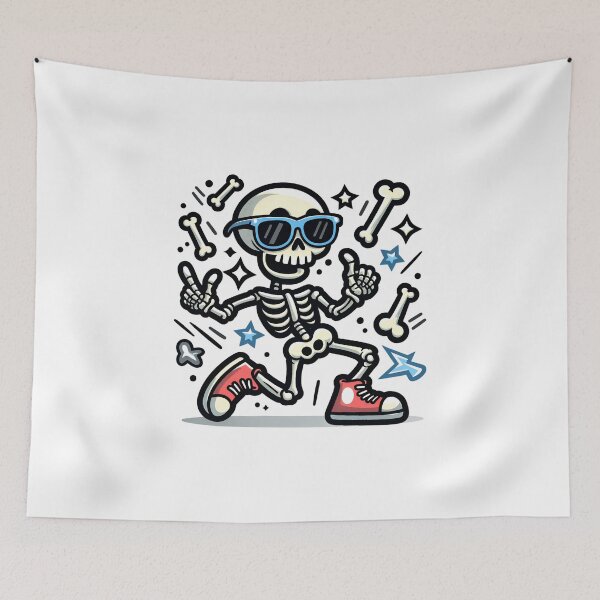Item preview, Robot Skeleton Breakdancing designed and sold by dreampik.