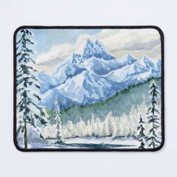 Item preview, "Snowy Mountains" designed and sold by solgasart.