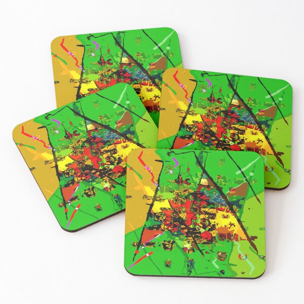 Item preview, "Torn" multi-coloured abstract design. Digital art. designed and sold by Grant Wilson.