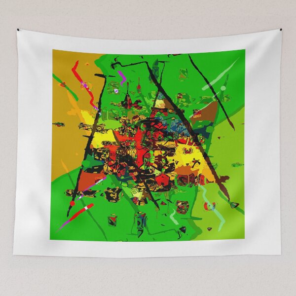 Item preview, "Torn" multi-coloured abstract design. Digital art. designed and sold by Grant Wilson.