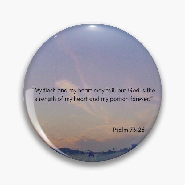 Item preview, Bible Verse sticker: Psalm 73:26 designed and sold by Rubenaaron14240.