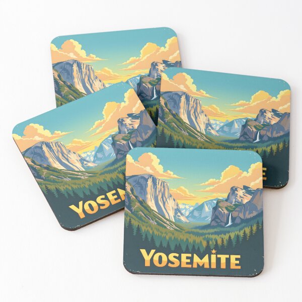 Item preview, Yosemite Valley: Vintage-Style Painterly Travel Poster designed and sold by LSVart.