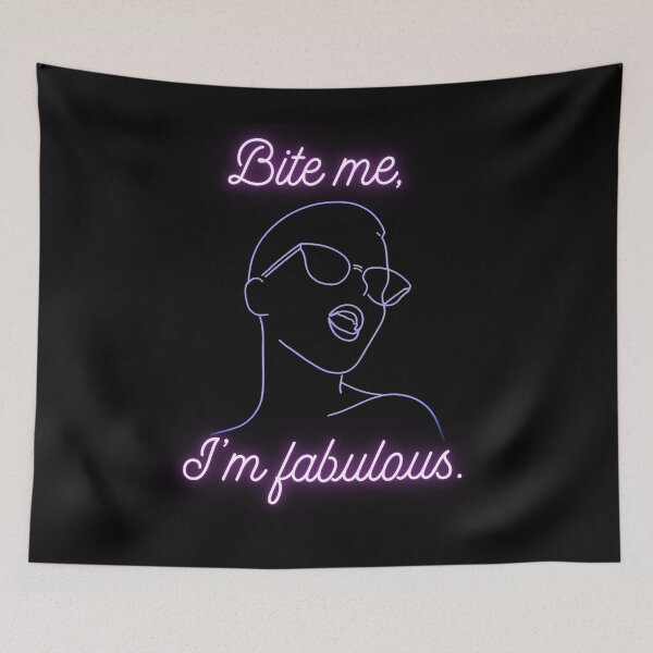 Item preview, Bite Me, I’m Fabulous – Neon Feminine Attitude Design designed and sold by QuirkyDrops.