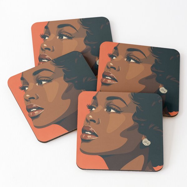 Item preview, Elegant portrait of a woman with long eyelashes designed and sold by Vintage City.