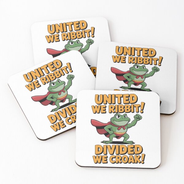 Item preview, United We Ribbit Divided We Croak portland frog designed and sold by DOPANDA ..