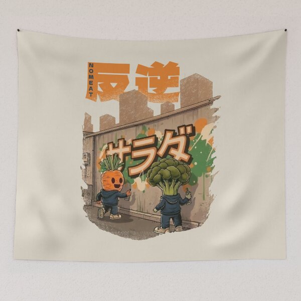 Item preview, The Carrot And Broccoli, Vegan Manifesto, Art Design designed and sold by OrenjiArtShop.