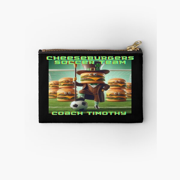 Artikelvorschau, Cheeseburgers Fußballmannschaftstrainer Timothy entworfen und verkauft von dookiemd.